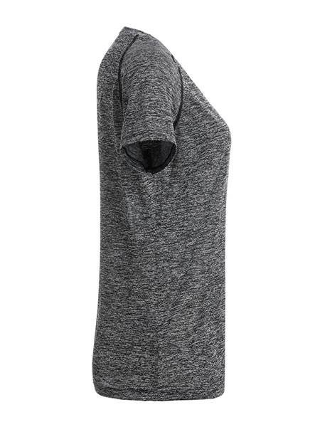 Obrázky: Dámské funkční tričko SPORT 130, černý melír XL, Obrázek 4
