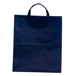 Obrázky: Modrá taška z netkané textilie s krátkými uchy