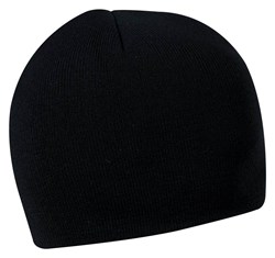 Obrázky: Zimní dvojvrstvá akrylová pletená čepice černá