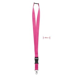 Zobrazit detaily pro Lanyard 25 mm-karabina,klip a pojistka, růžový Obrázky: Lanyard 25 mm-karabina,klip a pojistka, růžový