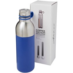 Zobrazit detaily pro Modrá měděná láhev s vakuovou izolací, 590 ml Obrázky: Modrá měděná láhev s vakuovou izolací, 590 ml
