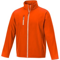 Obrázky: Oranžová softshellová pánská bunda XS