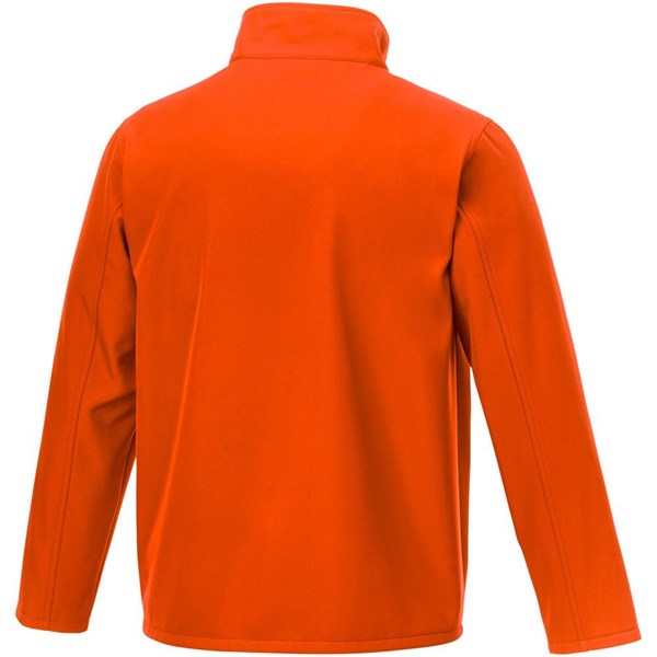 Obrázky: Oranžová softshellová pánská bunda XS, Obrázek 3