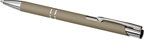 Obrázky: Matné pogumované kuličkové pero šedé - pro laser, Obrázek 2