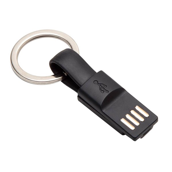 Obrázky: Černý přívěsek s USB/micro USB přenos dat, Obrázek 2