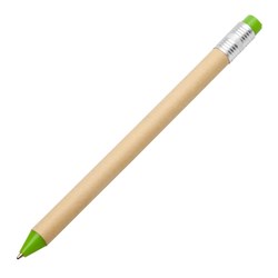 Obrázky: Papír.kul. pero,tvar ořezané tužky se zelenou gumou