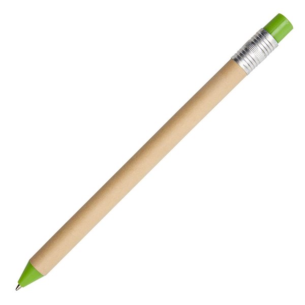 Obrázky: Papír.kul. pero,tvar ořezané tužky se zelenou gumou, Obrázek 2