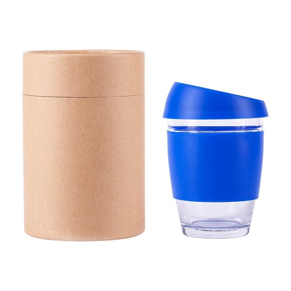 Obrázky: Modrý šálek na kávu z borosilikátového skla 350 ml, Obrázek 4