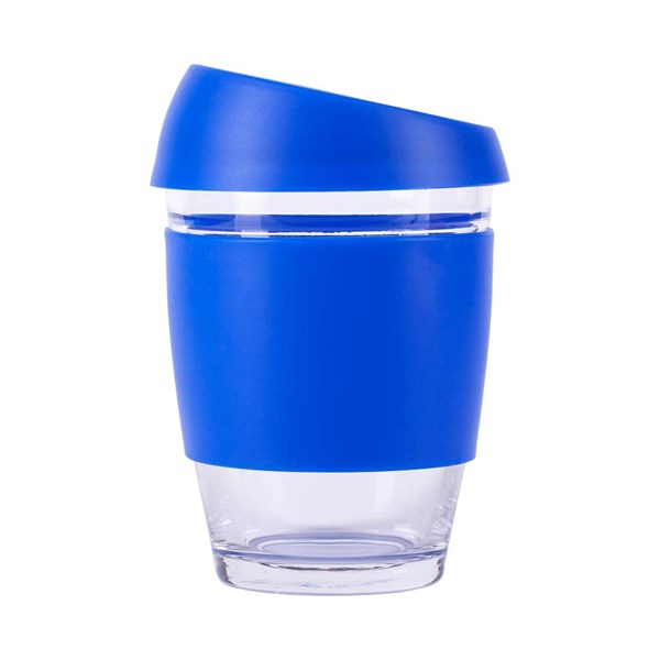 Obrázky: Modrý šálek na kávu z borosilikátového skla 350 ml, Obrázek 5