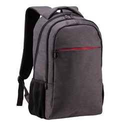 Obrázky: Černý batoh s červeným předním zipem 16 L