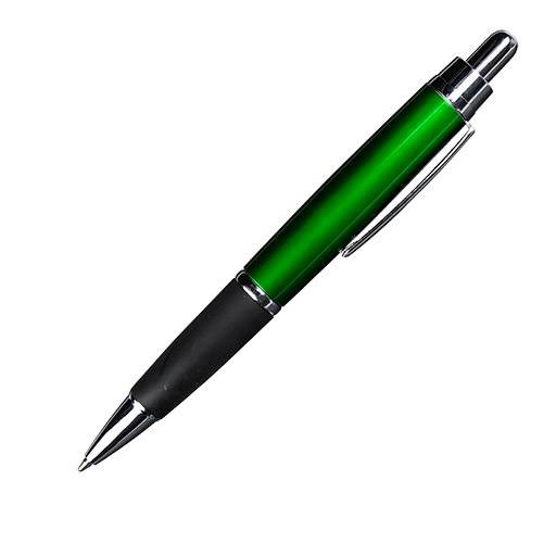 Obrázky: Zelené plast. pero s černým úchopem, Obrázek 6