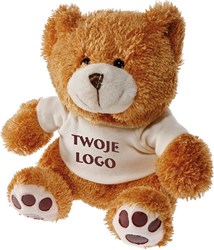 Zobrazit detaily pro Plyšový hnědý medvěd s bílým tričkem Obrázky: Plyšový hnědý medvěd s bílým tričkem