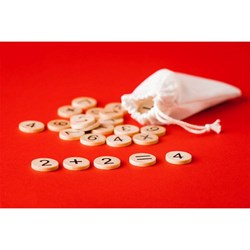 Zobrazit detaily pro Počítací sada ze dřeva, béžová Obrázky: Počítací sada ze dřeva, béžová