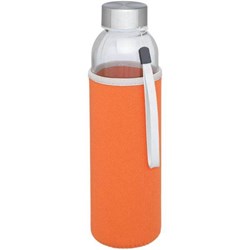 Obrázky: Oranžová skleněná sportovní láhev, 500ml