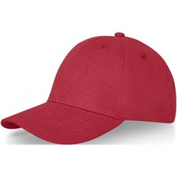 Obrázky: 6panelová čepice s kovovou přezkou, červená