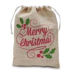 Obrázky: Jutová taška s vánočním motivem