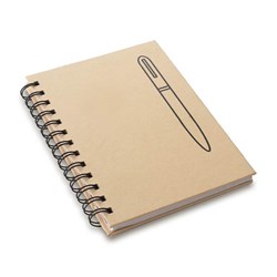 Obrázky: Zápisník s pevnými deskami a kovovou spirálou