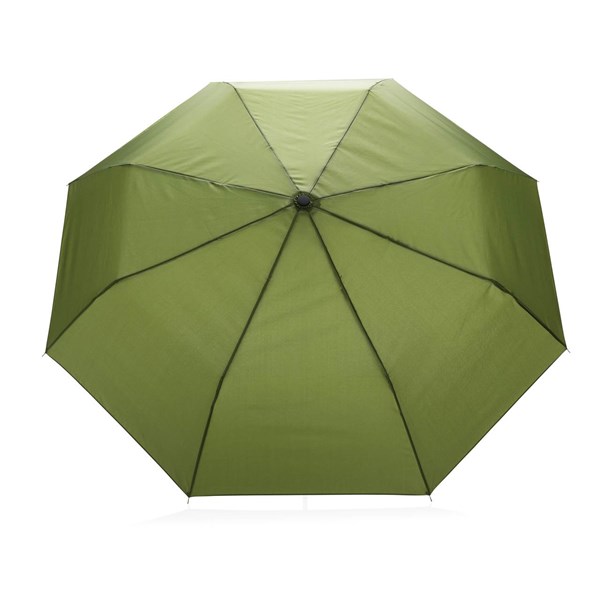 Obrázky: Zelený manuální deštník ze 190T rPET AWARE™, Obrázek 2