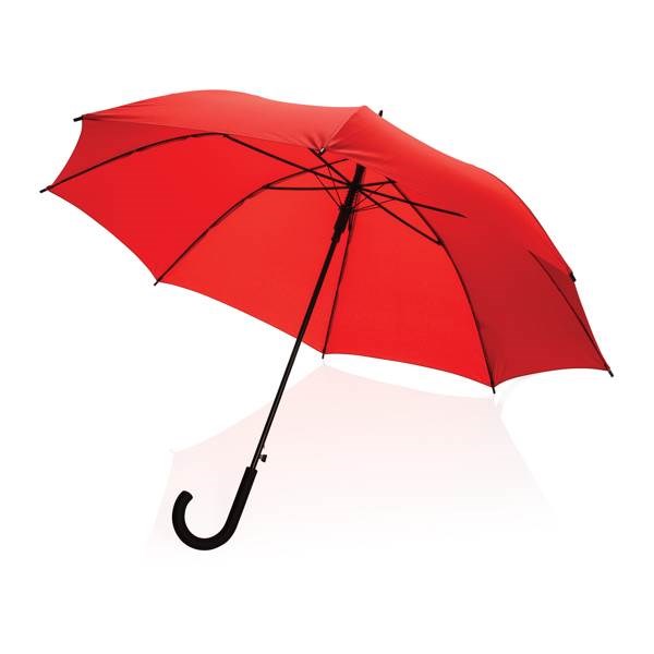 Obrázky: Červený rPET deštník Impact, manuální, Obrázek 4