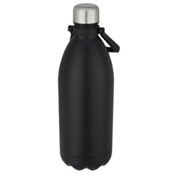 Zobrazit detaily pro Nerezová láhev 1,5 L s vak. izolací a poutkem černá Obrázky: Nerezová láhev 1,5 L s vak. izolací a poutkem černá