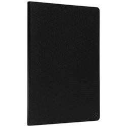 Obrázky: Černý luxusní zápisník A5 v měkké vazbě s gumičkou