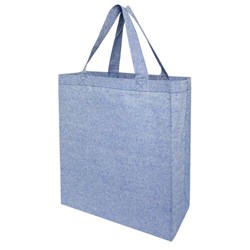 Obrázky: Modrá nákupní taška z recykl. materiálu 150 g/m²