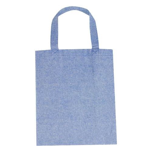 Obrázky: Modrá nákupní taška z recykl. materiálu 150 g/m², Obrázek 2