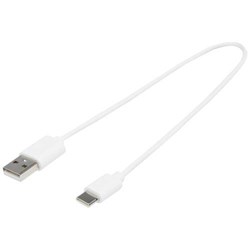 Obrázky: Bílý nabíjecí kabel USB-A – USB-C TPE 2A