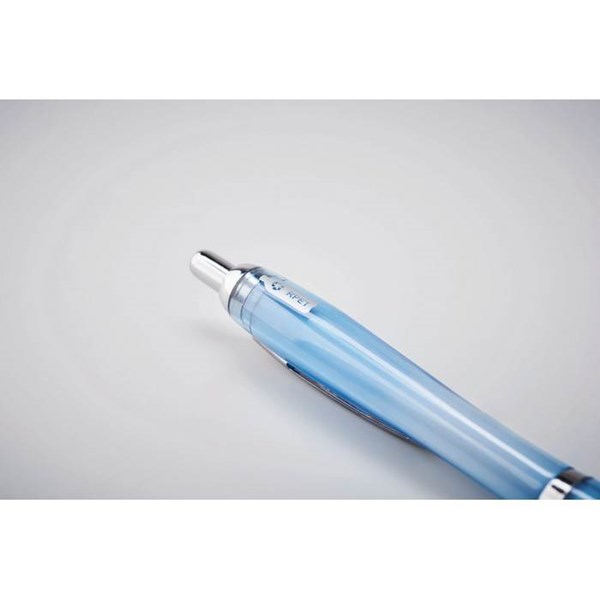 Obrázky: Světle modré plastové kuličkové pero z RPET, Obrázek 5