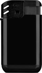 Zobrazit detaily pro Černý nízký plastový piezo zapalovač Obrázky: Černý nízký plastový piezo zapalovač