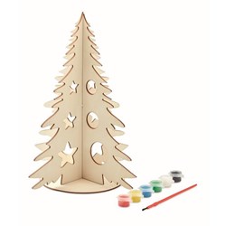 Obrázky: Vánoční stromek z překližky k vybarvení