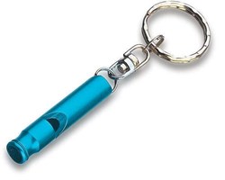 Zobrazit detaily pro Modrá kovová píšťalka na přívěsku Obrázky: Modrá kovová píšťalka na přívěsku