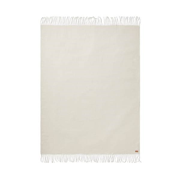 Obrázky: Bílá deka VINGA Verso s geometrickým vzorem, Obrázek 2