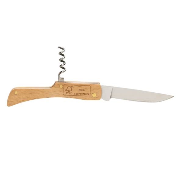 Obrázky: Skládací nůž s dřevěnou rukojetí FSC® a otvírákem, Obrázek 3