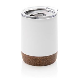 Obrázky: Malý termohrnek z recykl. oceli 180 ml bílý