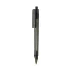 Obrázky: Průhledné pero X8 z GRS RPET, černé
