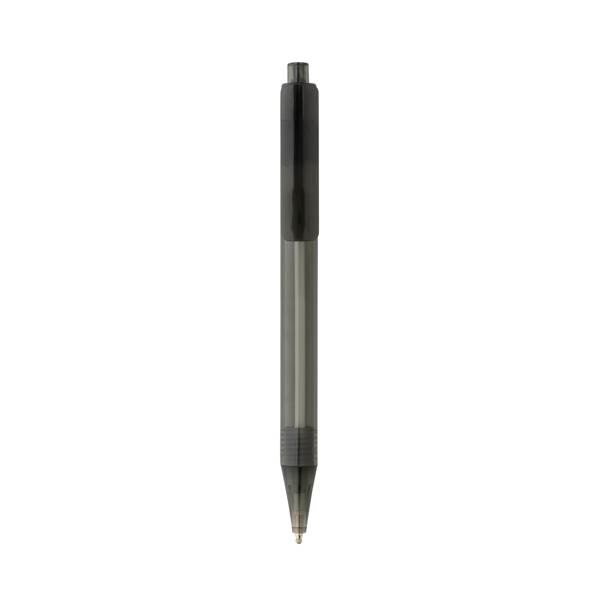 Obrázky: Průhledné pero X8 z GRS RPET, černé, Obrázek 2
