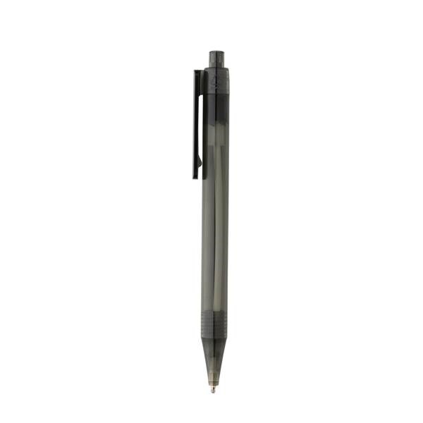 Obrázky: Průhledné pero X8 z GRS RPET, černé, Obrázek 3