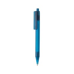 Obrázky: Průhledné pero X8 z GRS RPET, modré