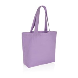 Obrázky: Fialová nákupní taška s vnitřní kapsou z recykl. BA