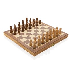 Obrázky: Prémiové FSC® dřevěné šachy ve skládací šachovnici