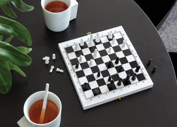 Obrázky: FSC® dřevěná sada stolních her 3v1 v bílé krabičce, Obrázek 10