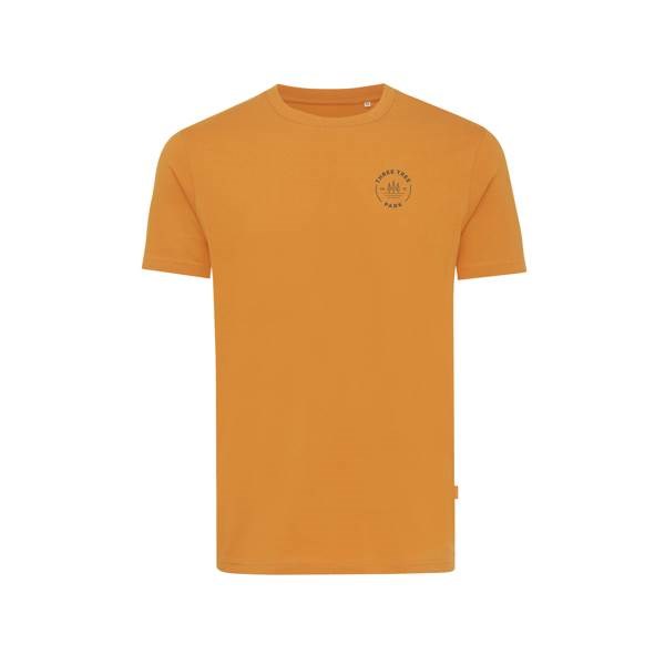Obrázky: Unisex tričko Bryce, rec.bavlna, oranžové XL, Obrázek 3