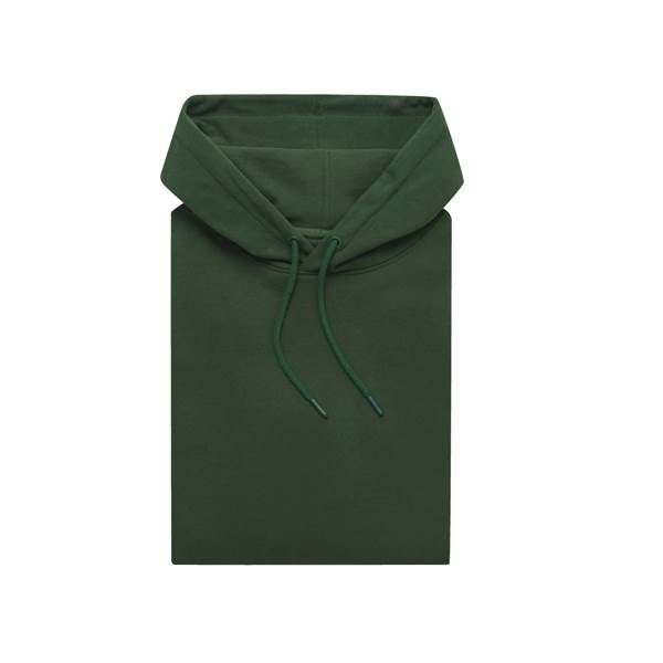 Obrázky: Mikina Jasper s kapucí, recykl.bavlna, zelená XL, Obrázek 3
