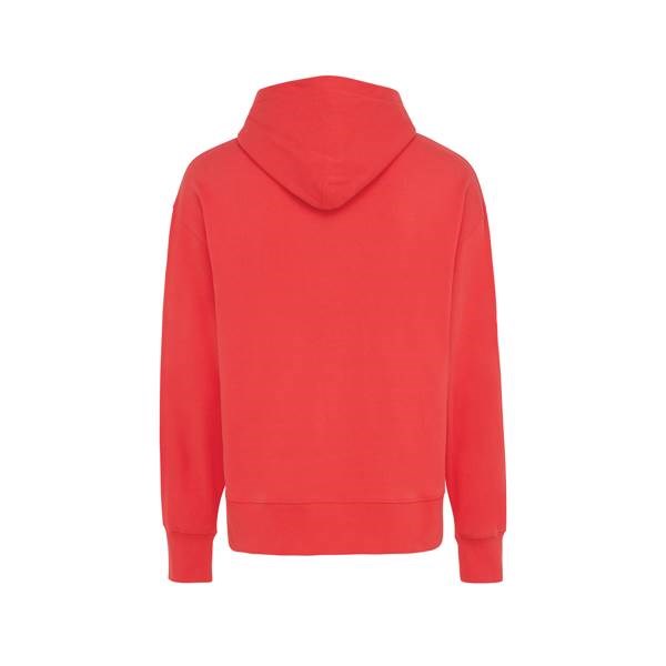 Obrázky: Mikina Yoho s kapucí, recykl. bavlna, červená XL, Obrázek 2