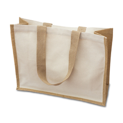 Obrázky: Přírodní bavlněná nákupní taška s dlouhými uchy