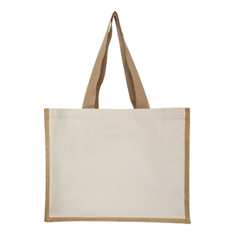 Obrázky: Přírodní bavlněná nákupní taška s dlouhými uchy, Obrázek 2