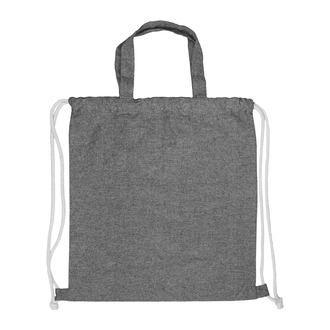 Obrázky: Bavlněný batoh a nákupní taška v jednom, černá, Obrázek 2