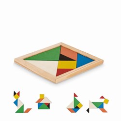 Zobrazit detaily pro Dřevěná logická hra - puzzle Tangram Obrázky: Dřevěná logická hra - puzzle Tangram