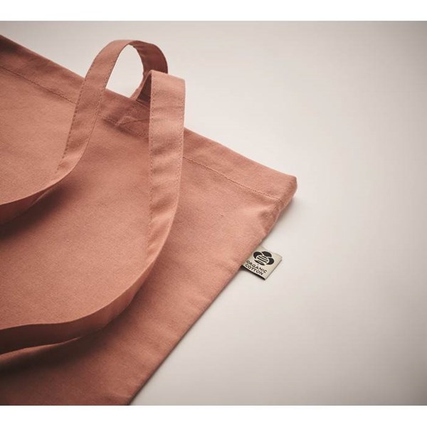 Obrázky: Nákupní taška z bio bavlny, 180g, oranžová, Obrázek 3